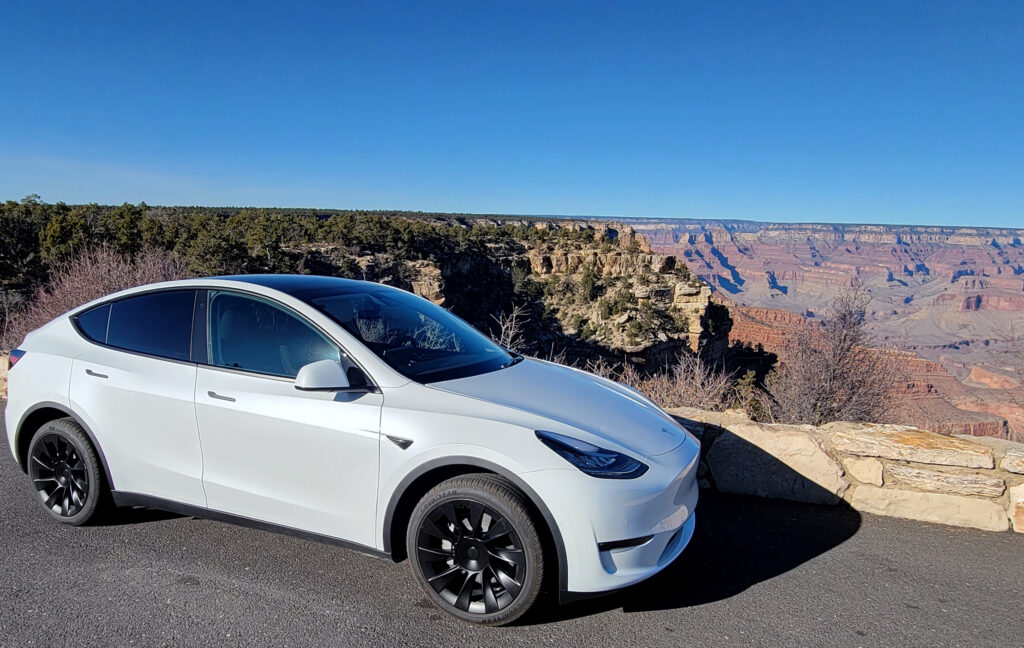 Tesla used for private Grand Canyon Driving Tour